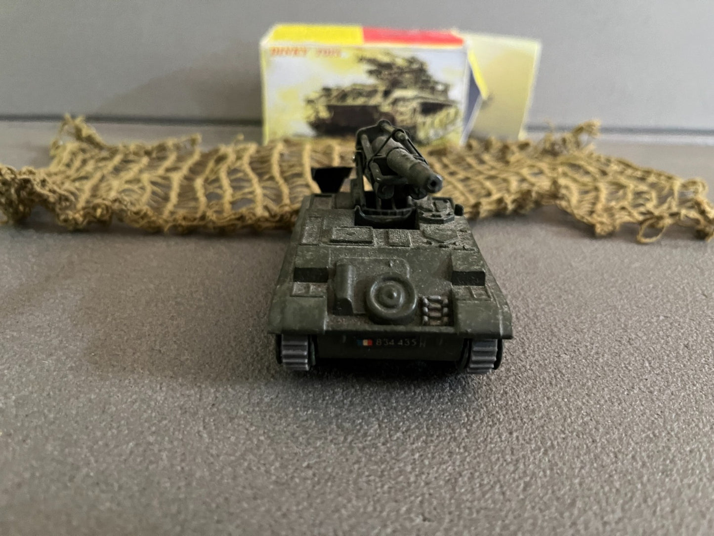 Ancienne Miniature Militaire Canon de 155 Automoteur Dinky Toys Meccano 813 FR