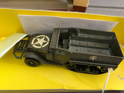 Ancienne Miniature Militaire Blindé Half Track US 6052 Solido France 1/50
