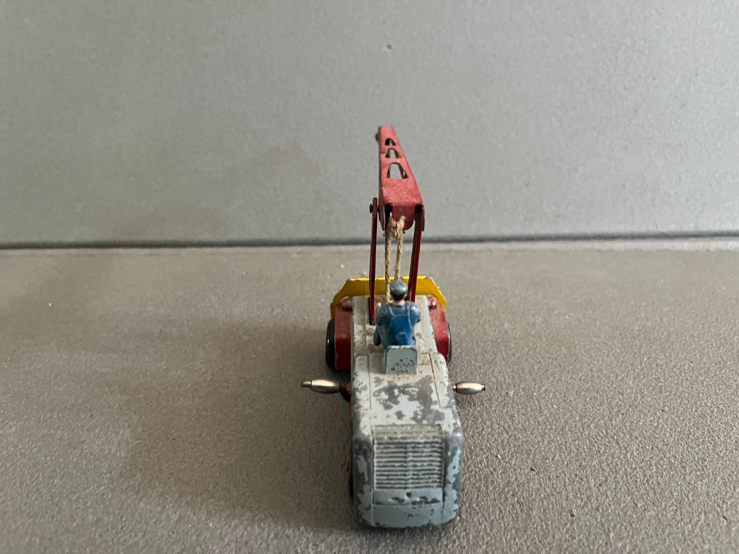 Ancienne Miniature Voiture Chantier Grue Salev Dinky Toys Meccano France Epave