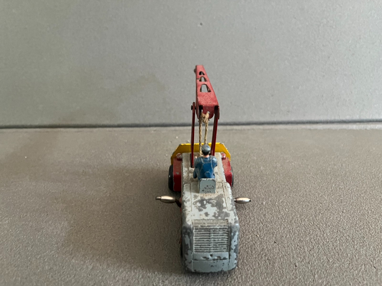 Ancienne Miniature Voiture Chantier Grue Salev Dinky Toys Meccano France Epave