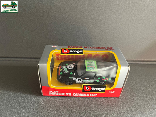Voiture miniature Burago Porsche 911 Carrera Cup cod 4195 au 1/43