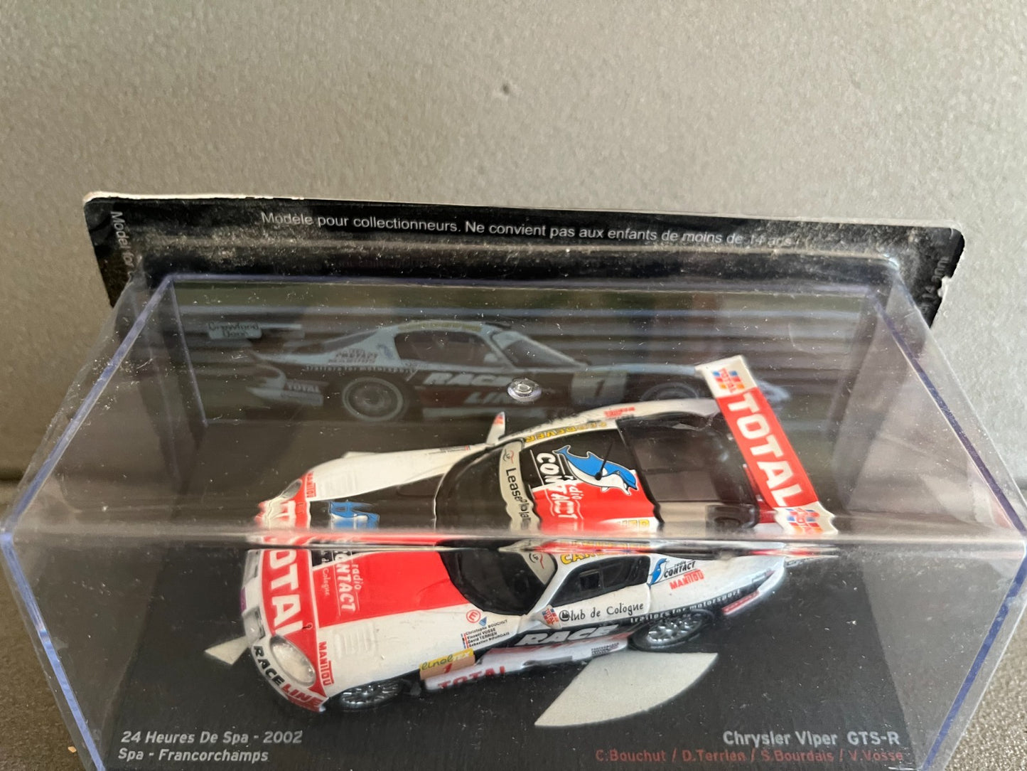 Voiture Miniature Chrysler Viper GTS-R 24 Heures de Spa 2002 au 1/43