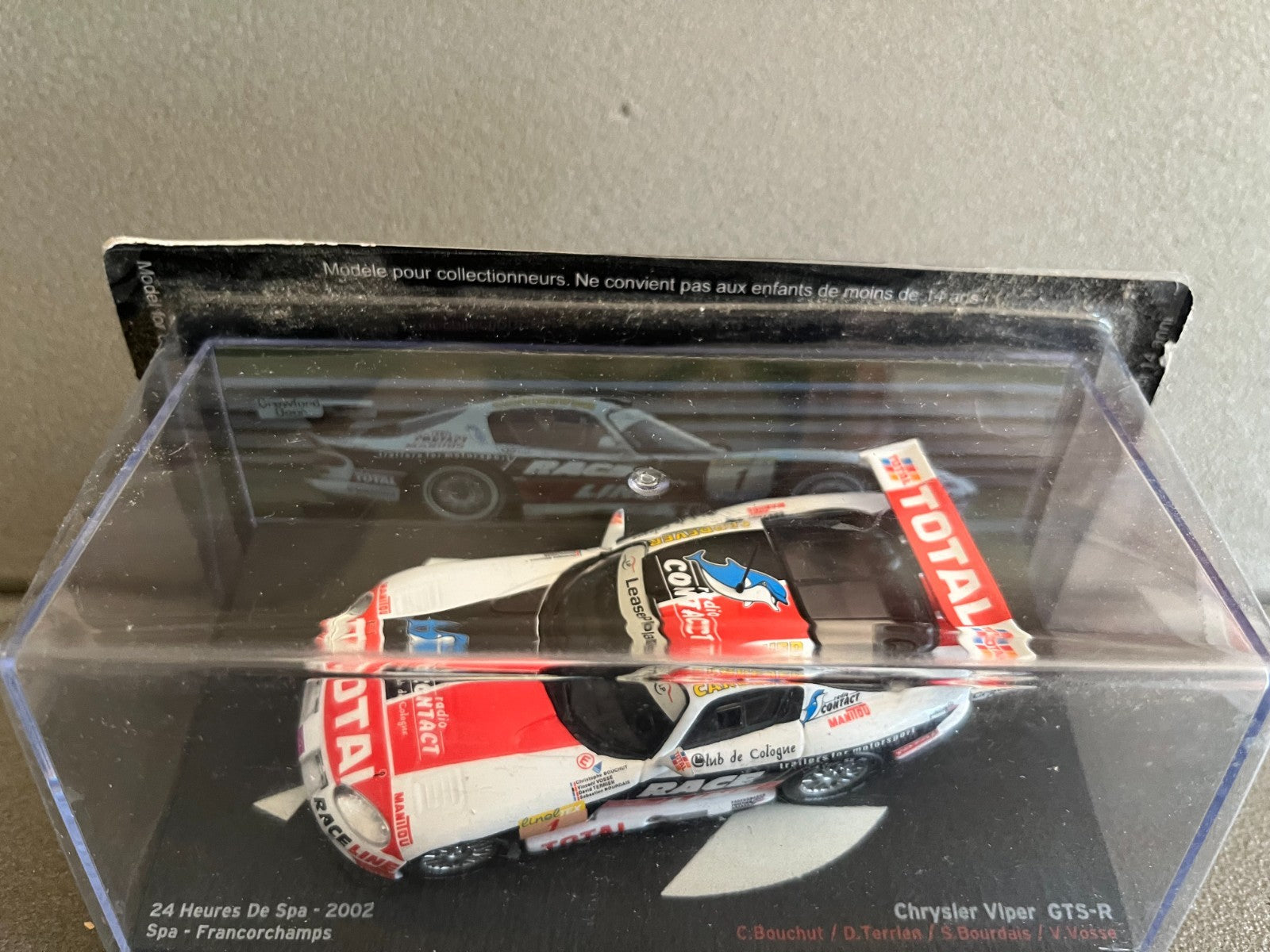 Voiture Miniature Chrysler Viper GTS-R 24 Heures de Spa 2002 au 1/43