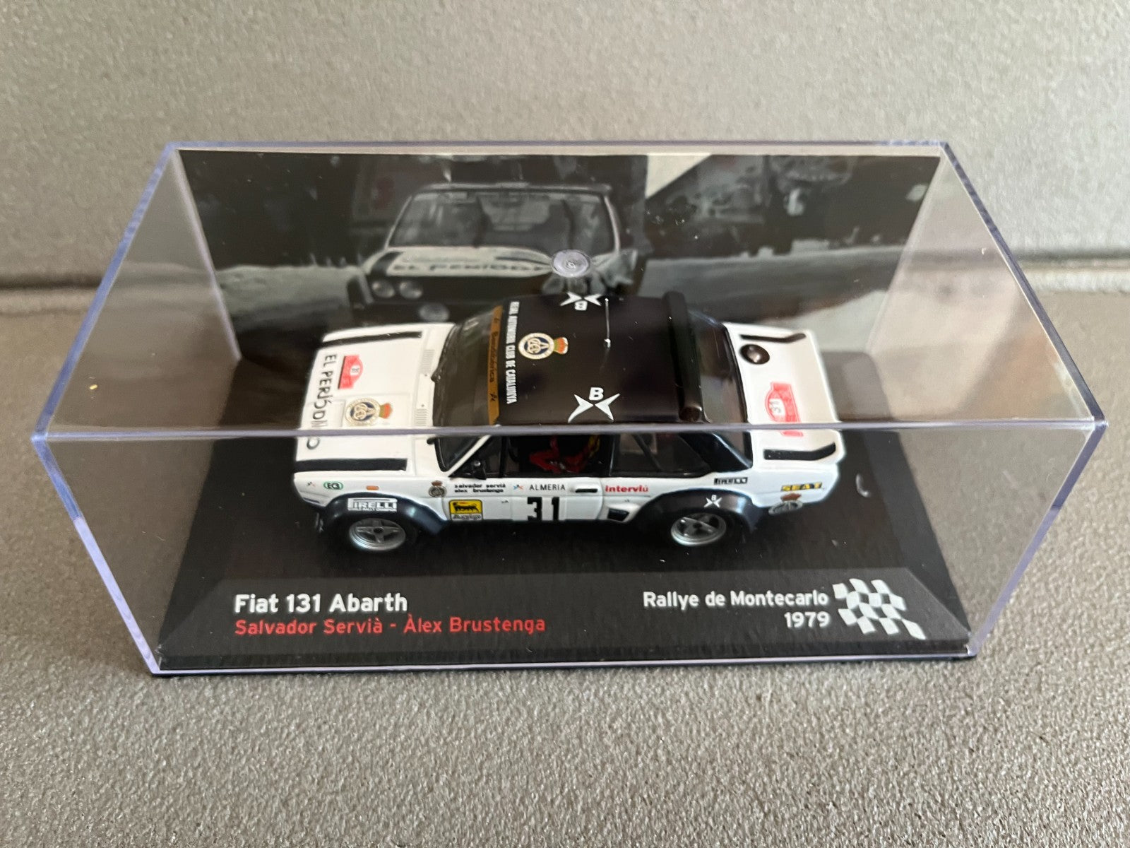 Voiture Miniature Fiat 131 Abarth Rallye Monte Carlo 1979 au 1/43