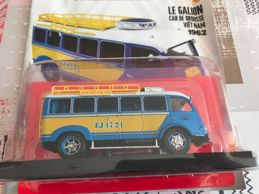 Voiture miniature Renault Galion Car de Brousse Viet Nam Hachette au 1/43