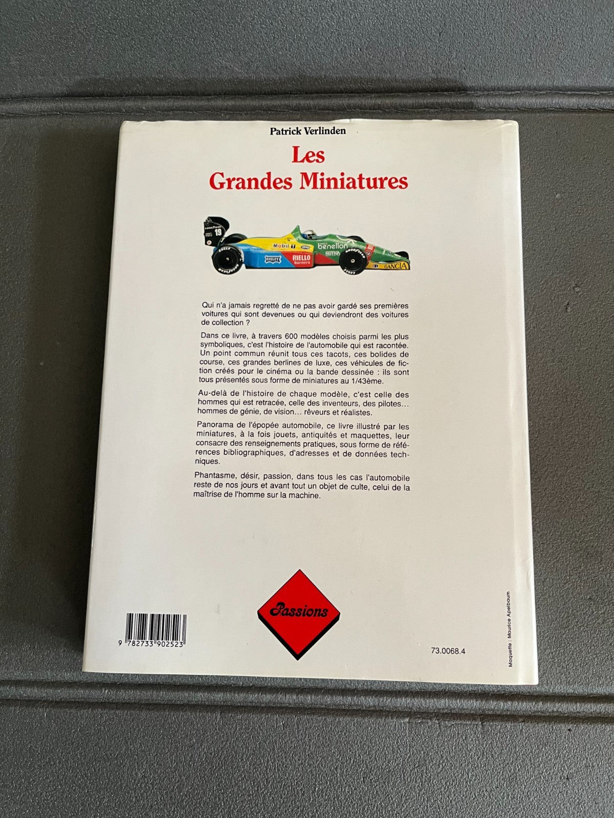 Livre Voiture Automobile Jouet Ancien Les Grandes Miniatures Verliden Grancher