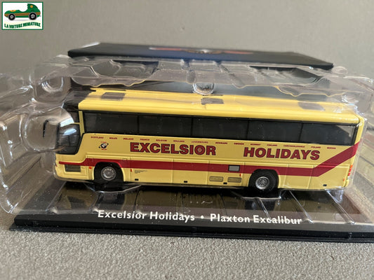 Voiture miniature Excelsior Holidays Plaxton Excalibur Autobus Bus Atlas 1/72