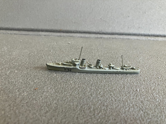 Ancien Bateau miniature Militaire H30 Alliage Plomb Wiking Germany 1/1250