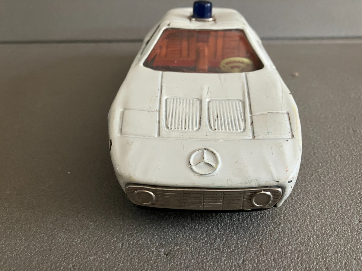 Jouet Ancien Voiture Miniature Tôle Mercedes C111 Yone Japan Yonezawa Friction