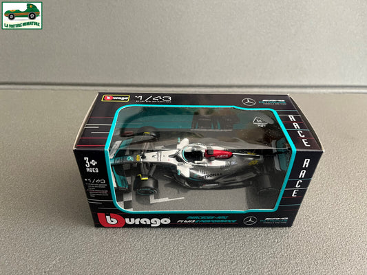 Voiture Miniature Formule 1 Mercedes Benz F1 W13 E Performance Burago 1/43