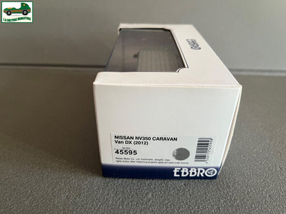 Voiture Miniature Nissan NV350 Caravan Van DX 2012 Ebbro au 1/43