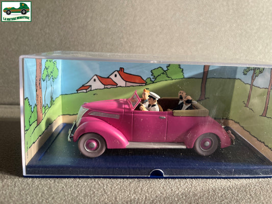 Miniature Voiture Tintin Cabriolet des Dupondt Sceptre Ottokar Hergé Atlas 1/43