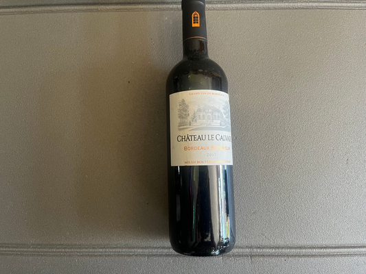 Ancienne Bouteille Vin Bordeaux Chateau le Calvaire 2017 Collection Personnelle