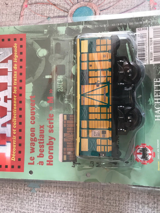 Wagon Couvert Bestiaux M N°4 Hornby Hachette O La Grande Aventure du Train