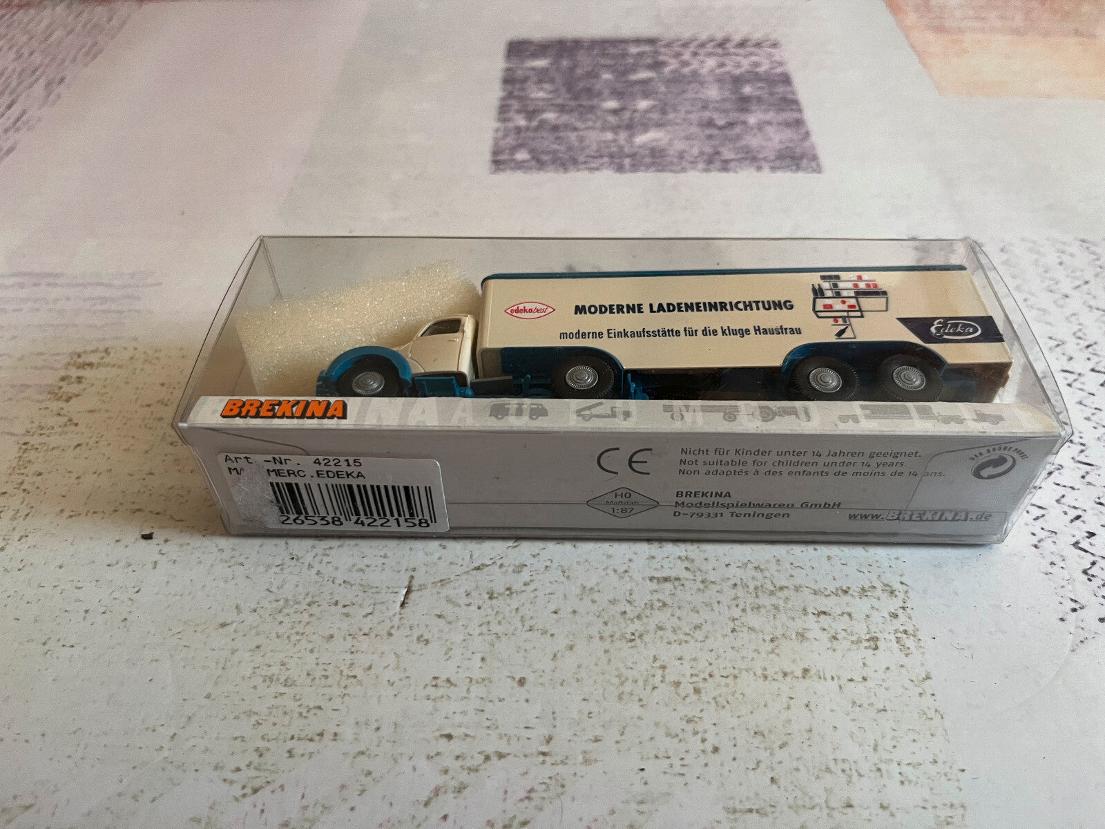Voiture Miniature Camion Magirus 4500 Edeka 42215 Brekina 1/87 HO