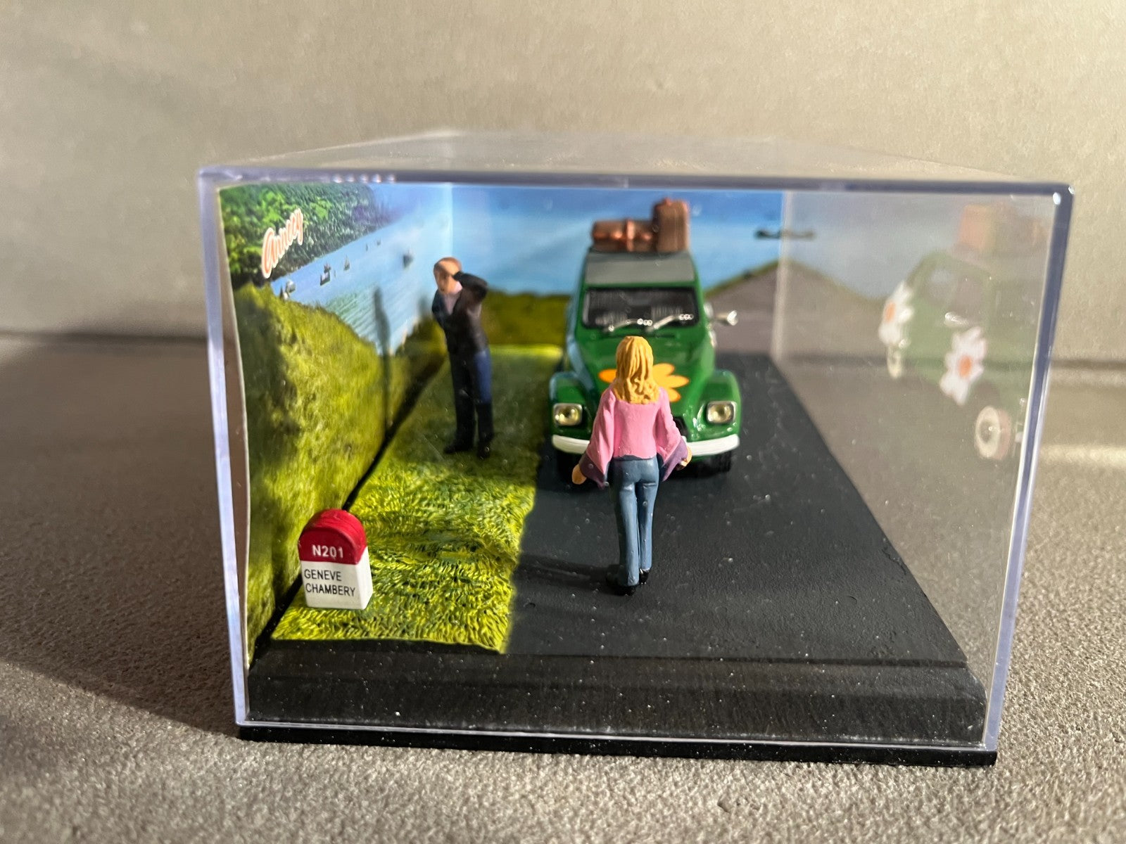 Voiture Miniature Citroen Dyane Etape 2 La Route Bleue RN7 1/43