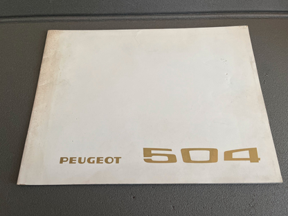 Ancien Dépliant Brochure Documentation Automobile Peugeot 504