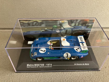 Voiture Miniature Matra MS670B 1974 Pescarolo 24 Heures du Mans Altaya au 1/43