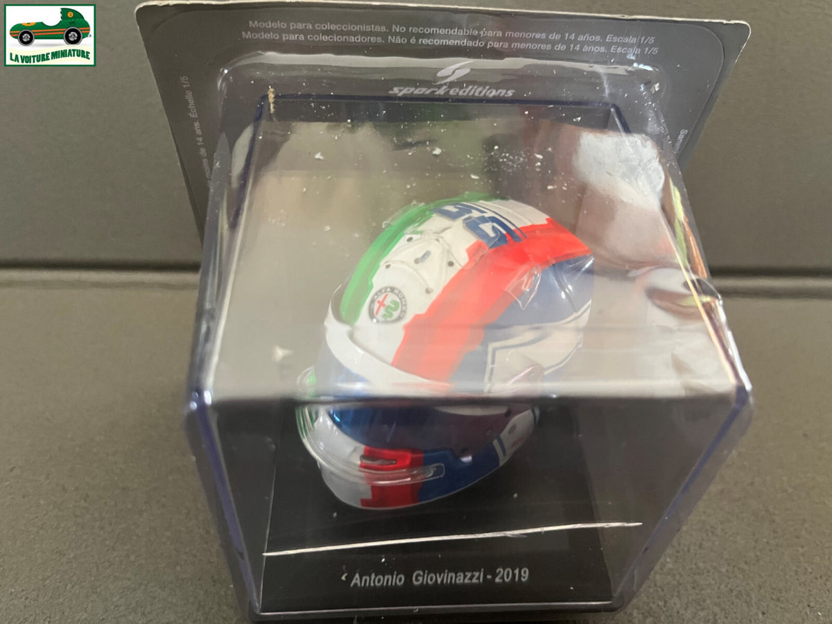 Casque Formule 1 F1 Pilote Antonio Giovinazzi 2019 Alfa Spark Editions au 1/5