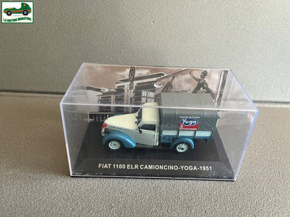 Voiture miniature publicitaire utilitaire Fiat 1100 ELR Yoga 1951 au 1/43