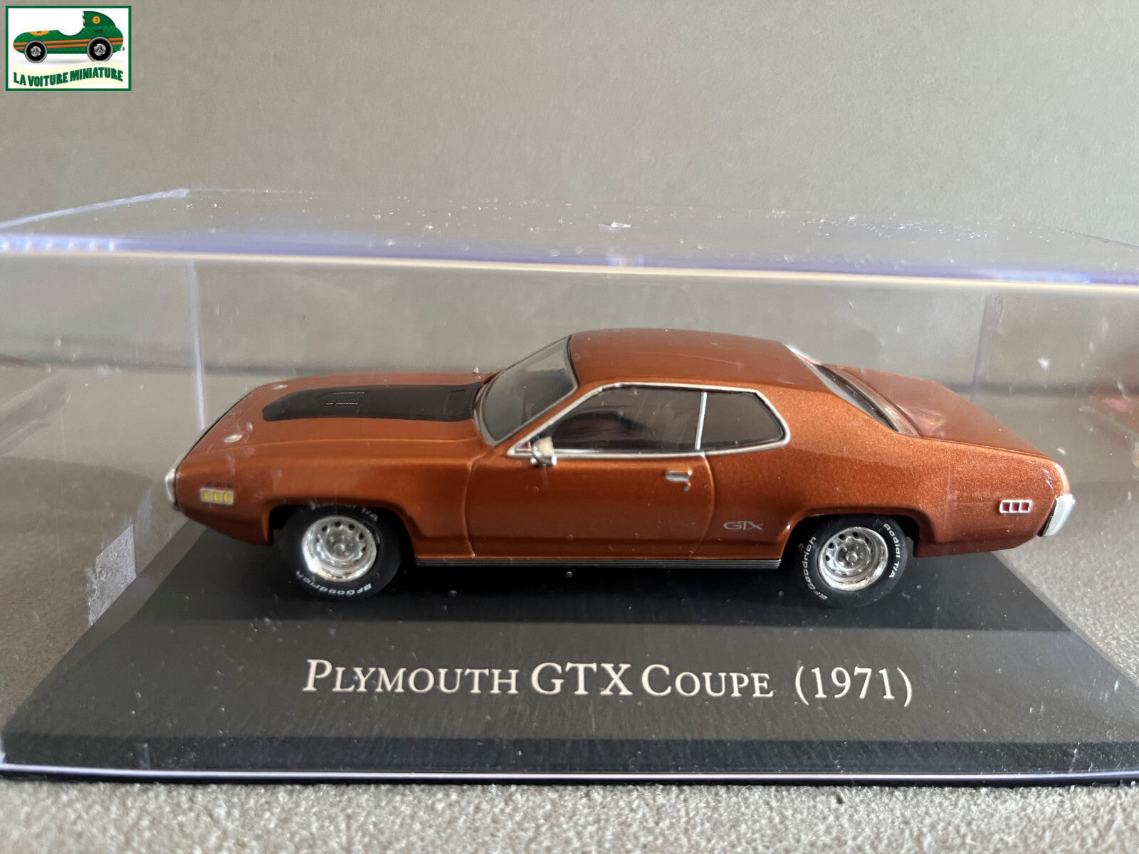 Voiture Miniature American Cars Plymouth GTX Coupé 1971 Altaya 1/43