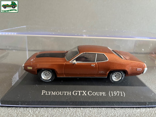 Voiture Miniature American Cars Plymouth GTX Coupé 1971 Altaya 1/43