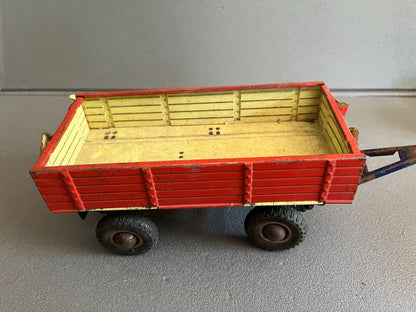 Jouet Ancien Voiture Miniature Tôle Remorque Gama Incomplet