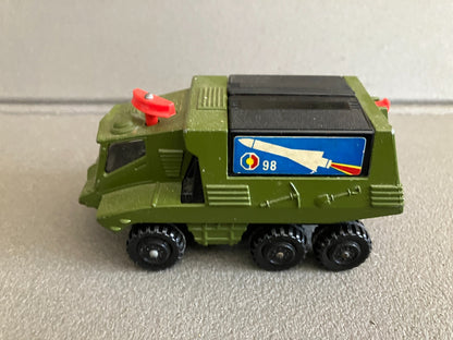 Ancienne Miniature Voiture Matchbox Battle Kings K-III Missile Launcher Lesney