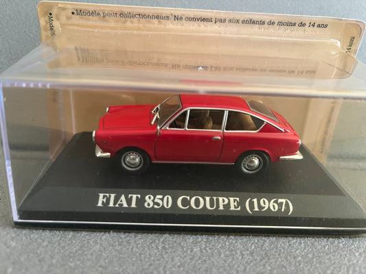 Voiture Miniature Fiat 850 Coupe 1967 Altaya au 1/43