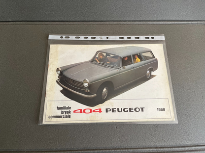 Ancien Dépliant Brochure Documentation Automobile Peugeot 404 Familiale Break