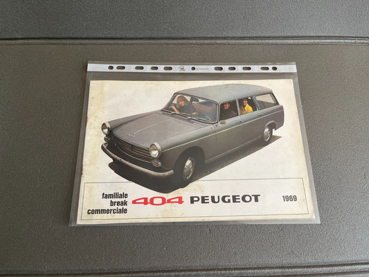 Ancien Dépliant Brochure Documentation Automobile Peugeot 404 Familiale Break