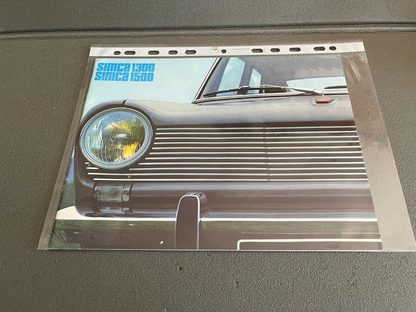 Ancien Dépliant Brochure Documentation Automobile Simca 1300 1500