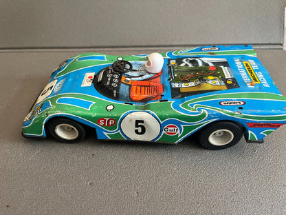 Jouet Ancien Voiture Miniature Tôle Course Jouets Mont Blanc France Incomplet