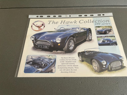 Ancien Dépliant Brochure Documentation Automobile The Hawk 289 Series