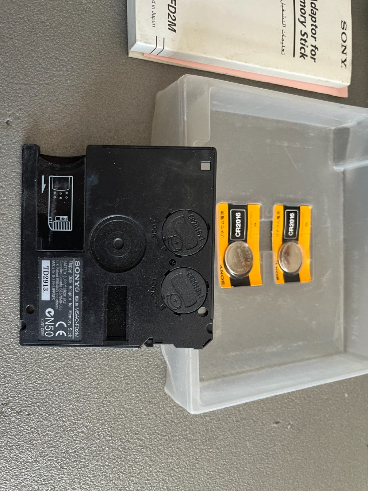 Adaptateur Memory Stick Floppy Disk Sony MSAC-FD2M