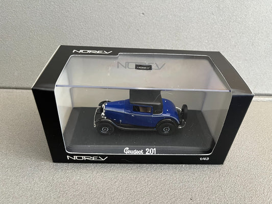 Voiture Miniature Peugeot 201 Coupé Norev au 1/43