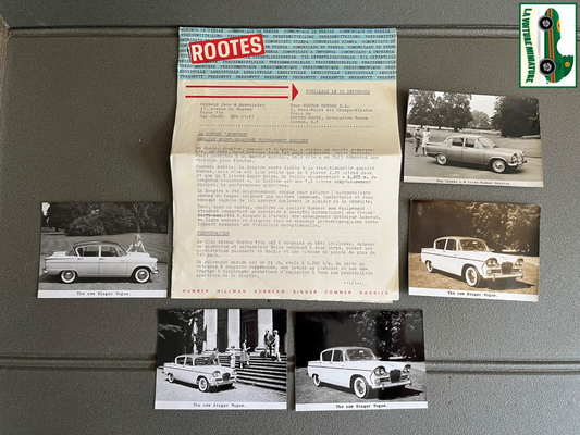 Ancien Documentation Automobile Communiqué Presse Rootes Motors Humber Photo