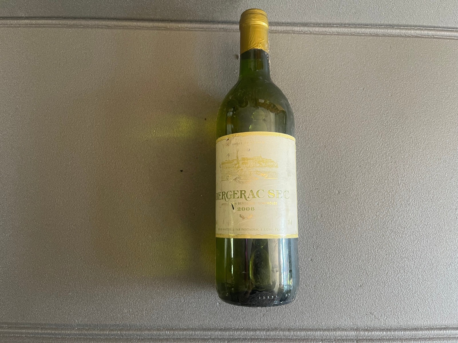 Ancienne Bouteille Vin Bergerac Sec 2006 Fontagnac Collection Perso