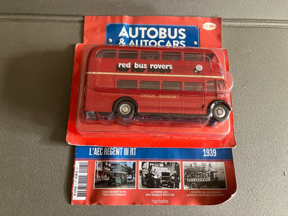 Voiture miniature AEC Regent III RT 1939 1/43 Autobus Autocars du Monde