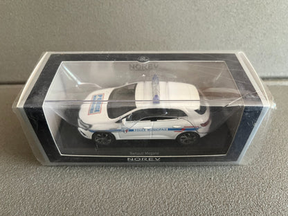 Voiture Miniature Renault Megane Police Municipale 2016 Norev au 1/43