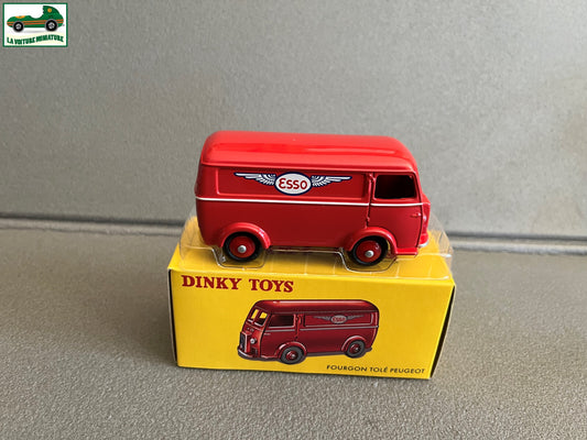Voiture miniature Fourgon Tolé Peugeot Esso 25 BR Deagostini Dinky Toys 1/43
