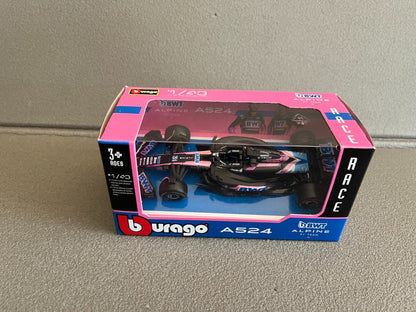 Voiture miniature Collection Formule 1 F1 Alpine A524 GP Burago au 1/43