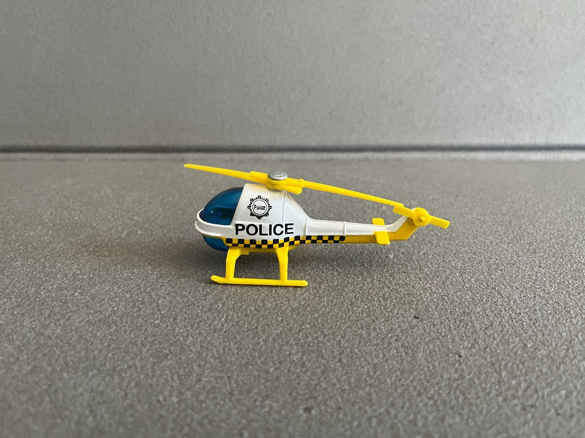 Ancienne Voiture Miniature Hélicotère Police Corgi Junior Echelle Majorette