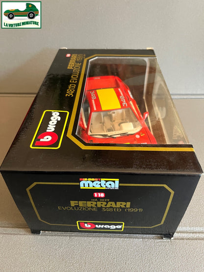 Voiture miniature Ferrari Evoluzione 348tb Burago au 1/18