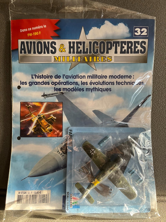 Avion miniature Militaire FW-190F Fabbri Italeri 1/100
