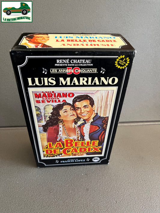 Coffret Cassette VHS LUIS MARIANO La belle de cadix & Andalousie René Chateau