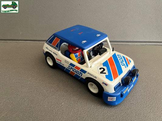 Ancienne Miniature Voiture Rallye Plastique Playmobil 3753 de 1976