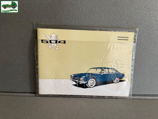 Ancien Dépliant Brochure Documentation Automobile Conduite Entretien Peugeot 504