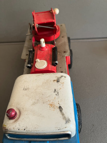 Jouet Ancien Voiture Miniature Tôle Camion Pompiers Gama Incomplet