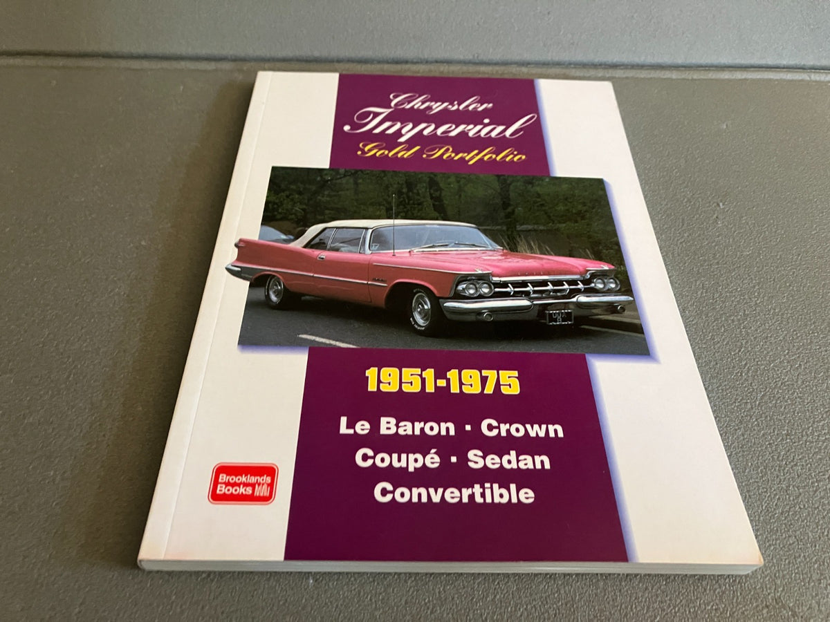Livre Voiture Automobile Américaine Chrysler Imperial 1951 1975 Brooklands Books